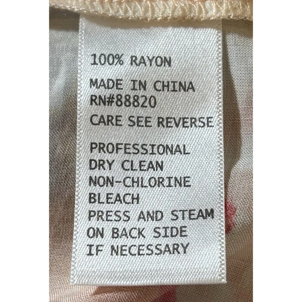 Willi Smith Women’s Size Medium Multicolored Sleeveless Pleated Blouse - Picture 7 of 7